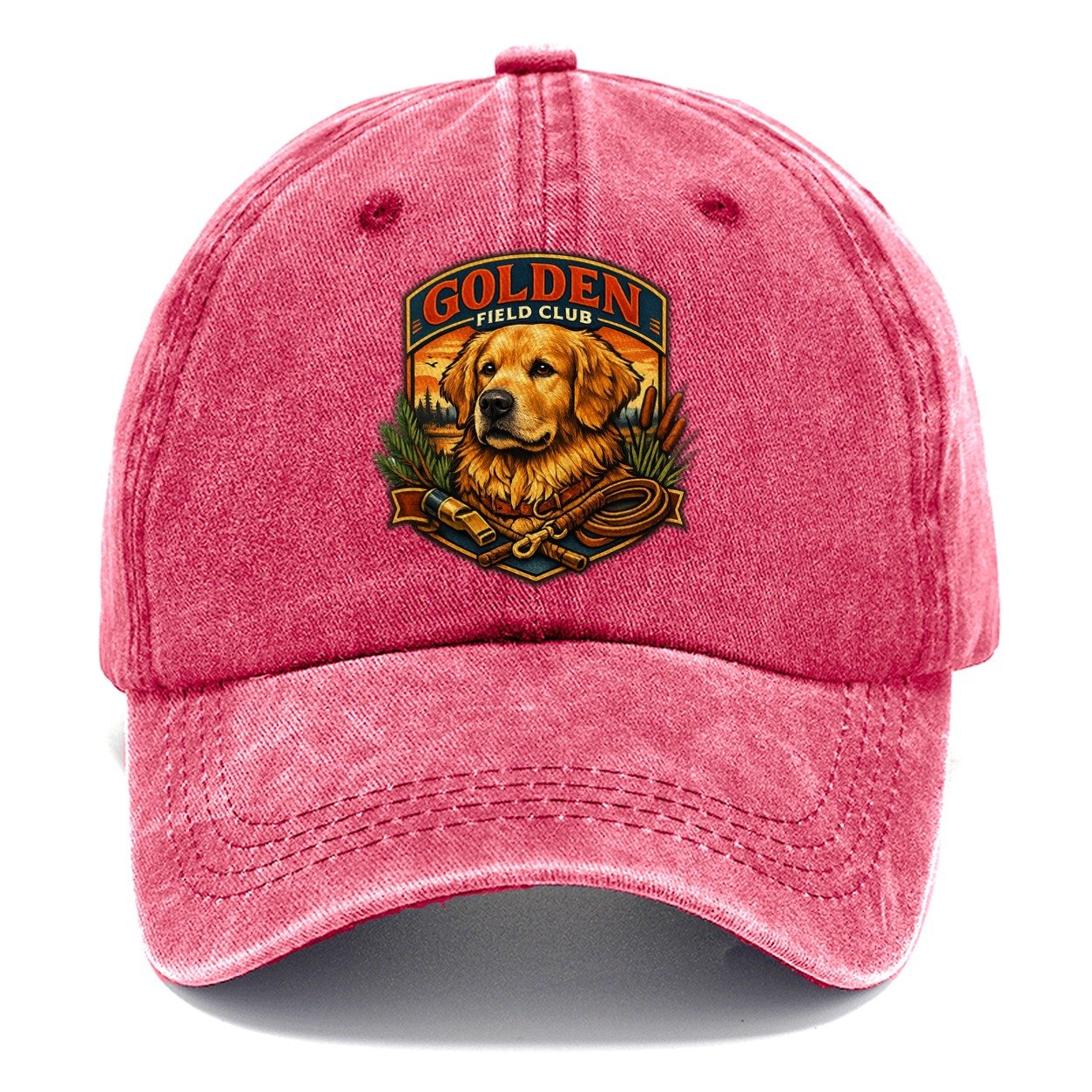 Golden Field Club Golf Classic Cap – Pomegranate Blush