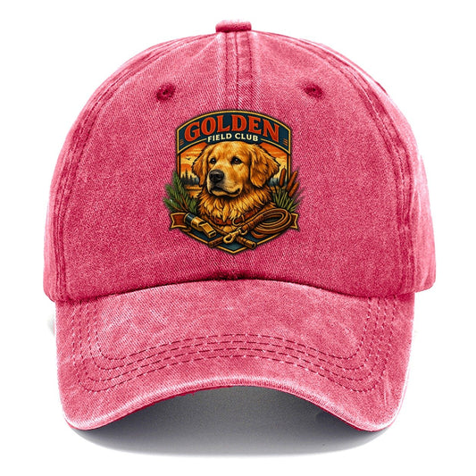 Golden Field Club Golf Classic Cap – Pomegranate Blush
