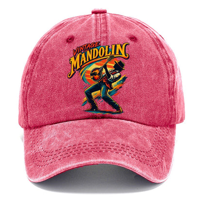 Vintage Mandolin Music Instruments Classic Cap – Pomegranate Blush
