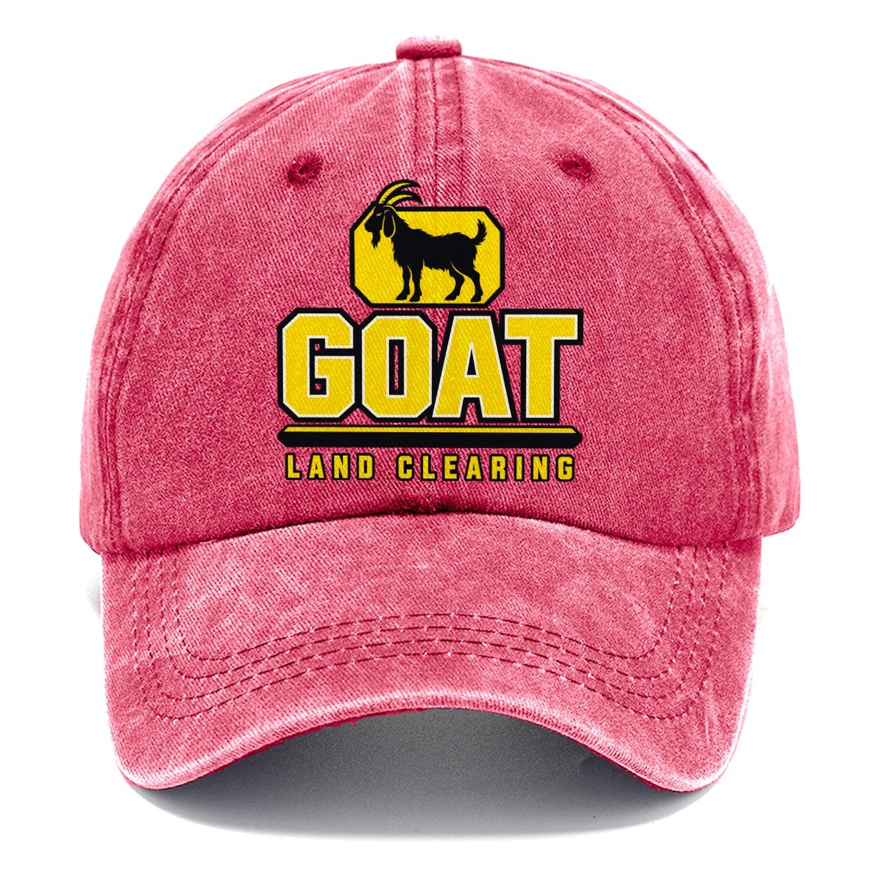 Goat Land Clearing Heavy Duty Classic Cap – Pomegranate Blush