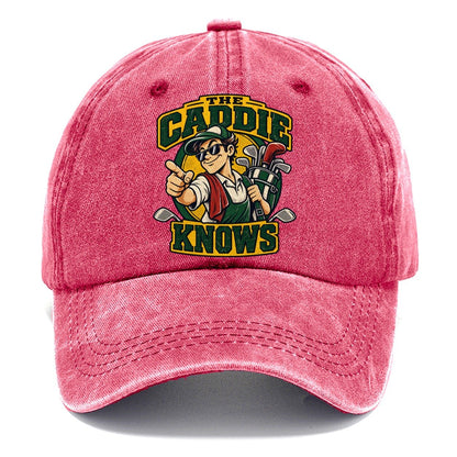 The Caddie Knows Golf Life Classic Cap – Pomegranate Blush