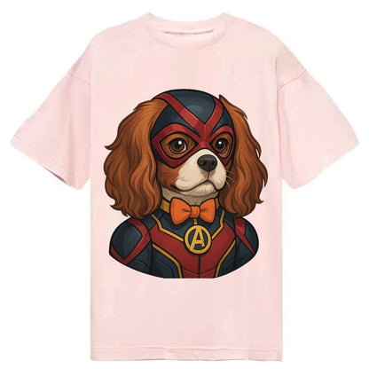 Cavalier King Charles Friendly Hero Sitting Sweet On Four Pa Classic T-shirt – Pink