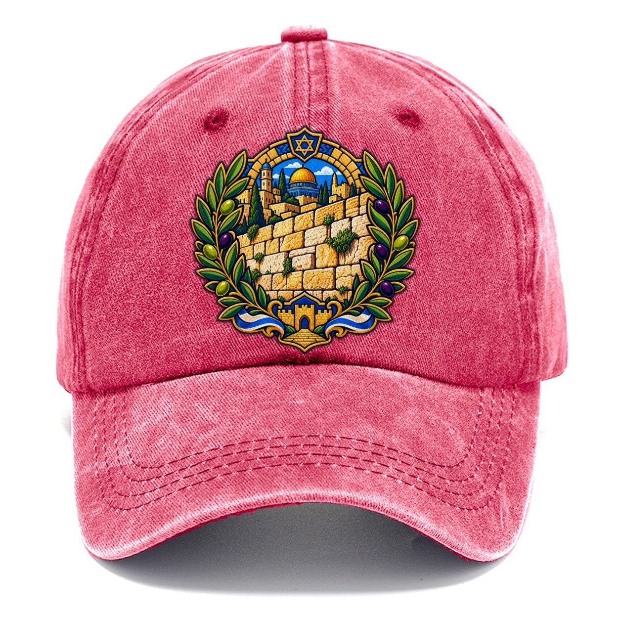 Western Wall Stones Jerusalem Classic Cap – Pomegranate Blush
