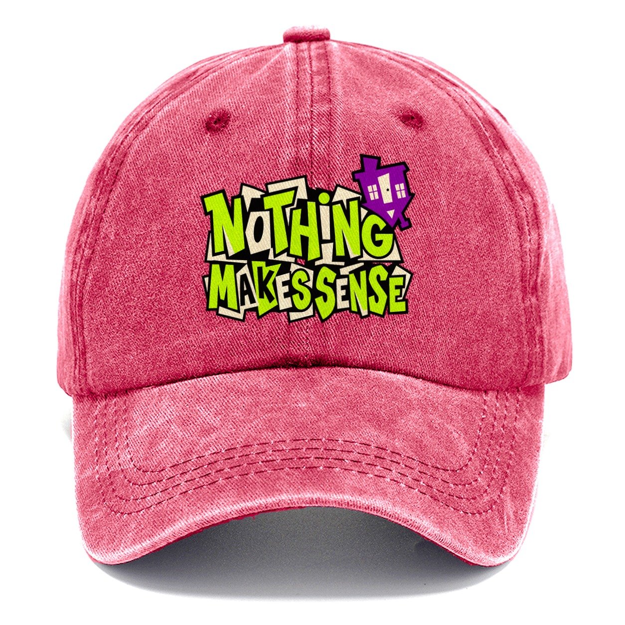 Nothing Makes Sense Crazy Styles Classic Cap – Pomegranate Blush