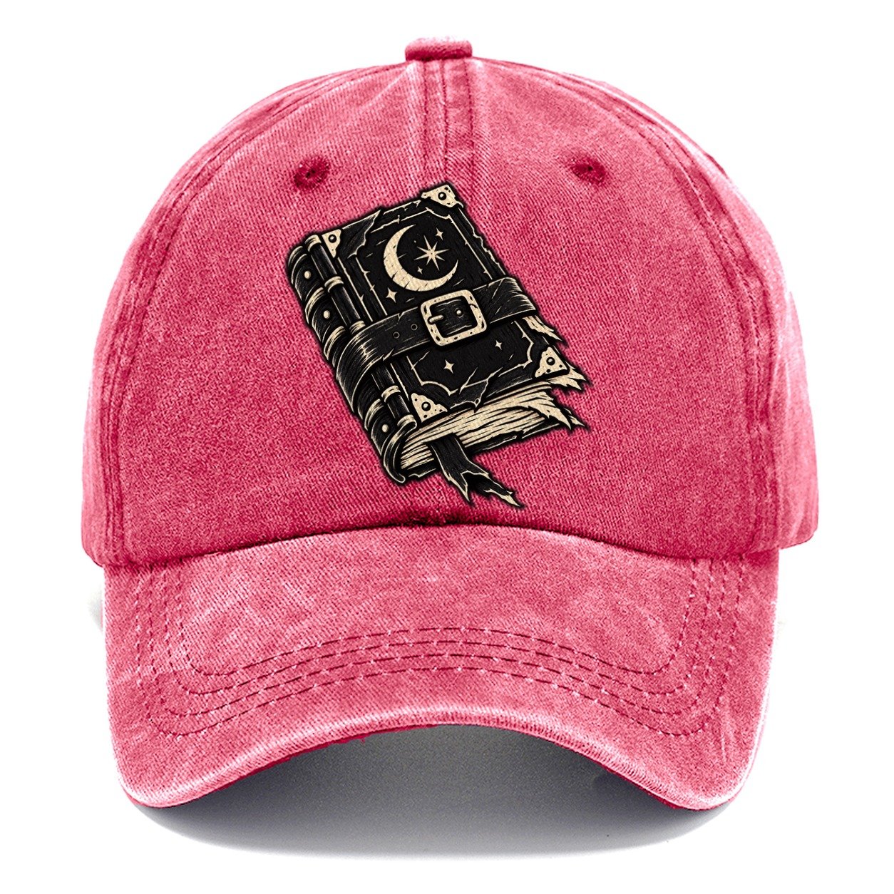 Clasped Spellbook Witch Magic Classic Cap – Pomegranate Blush