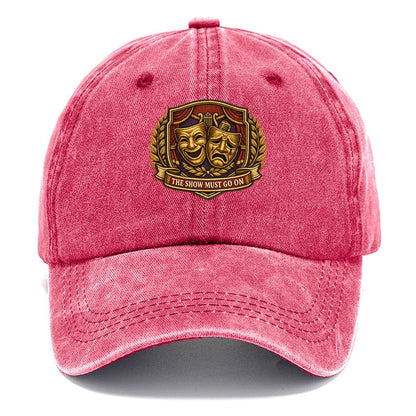 Comedy And Tragedy Masks Classic Cap – Pomegranate Blush