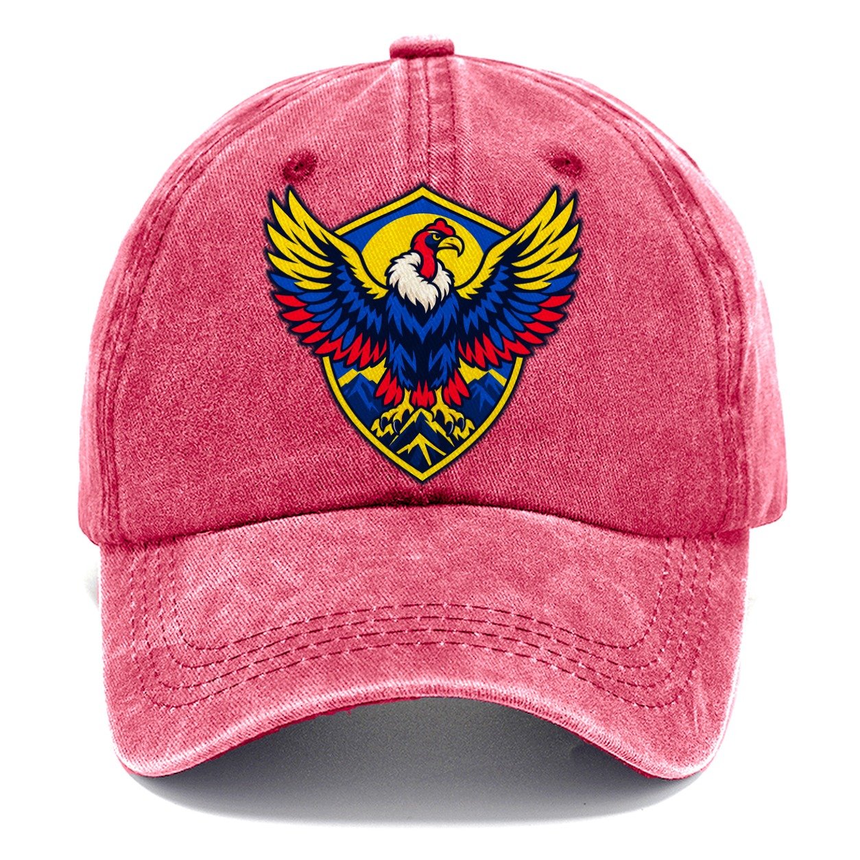 Colombia Minimal Emblem Country Logos Classic Cap – Pomegranate Blush