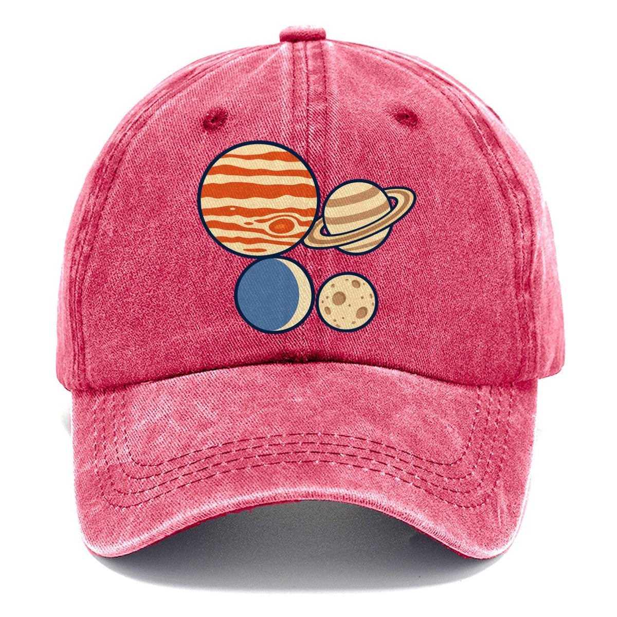 Planet Size Order Astronomy And Stargazing Classic Cap – Pomegranate Blush