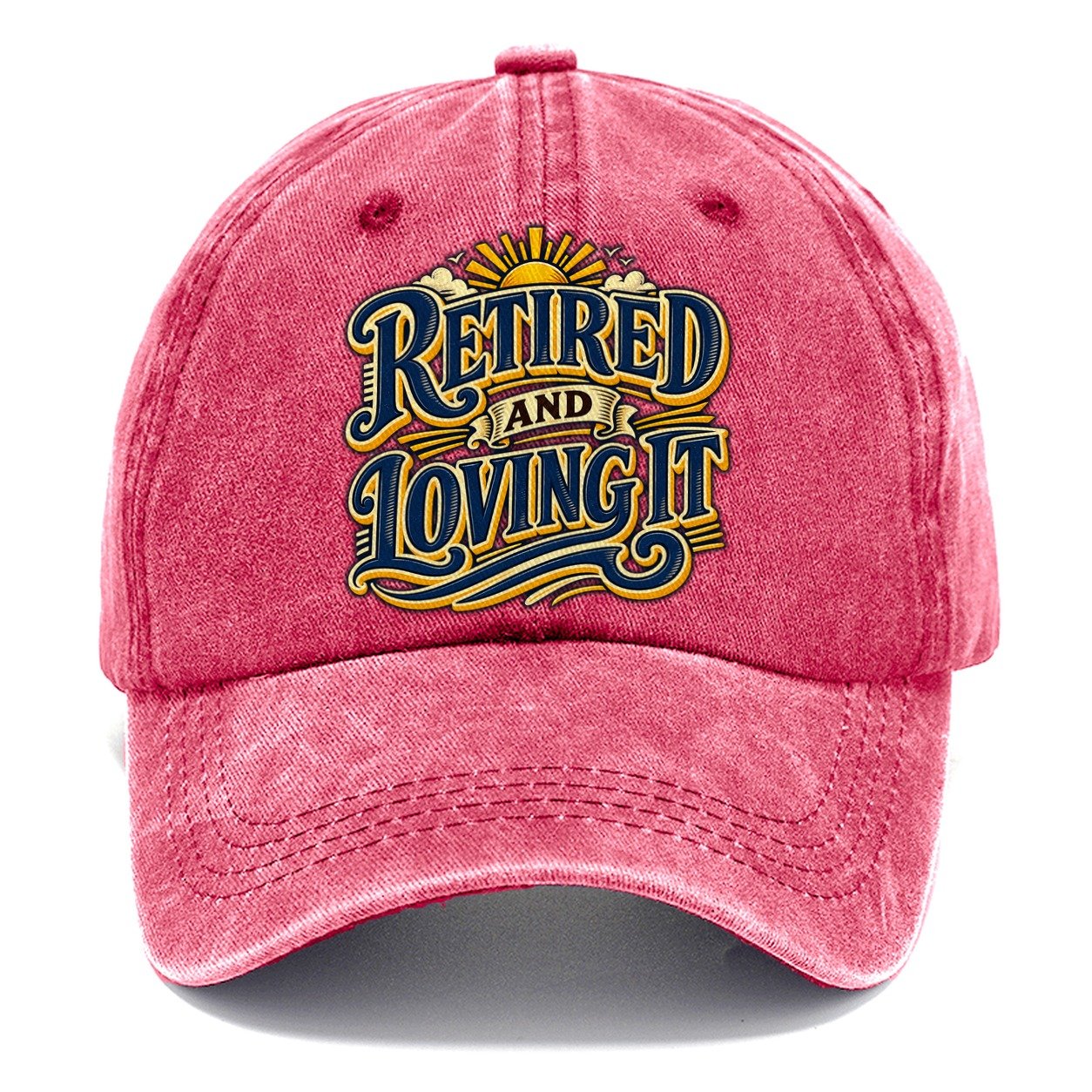 Retired And Loving It Retired Living Classic Cap – Pomegranate Blush