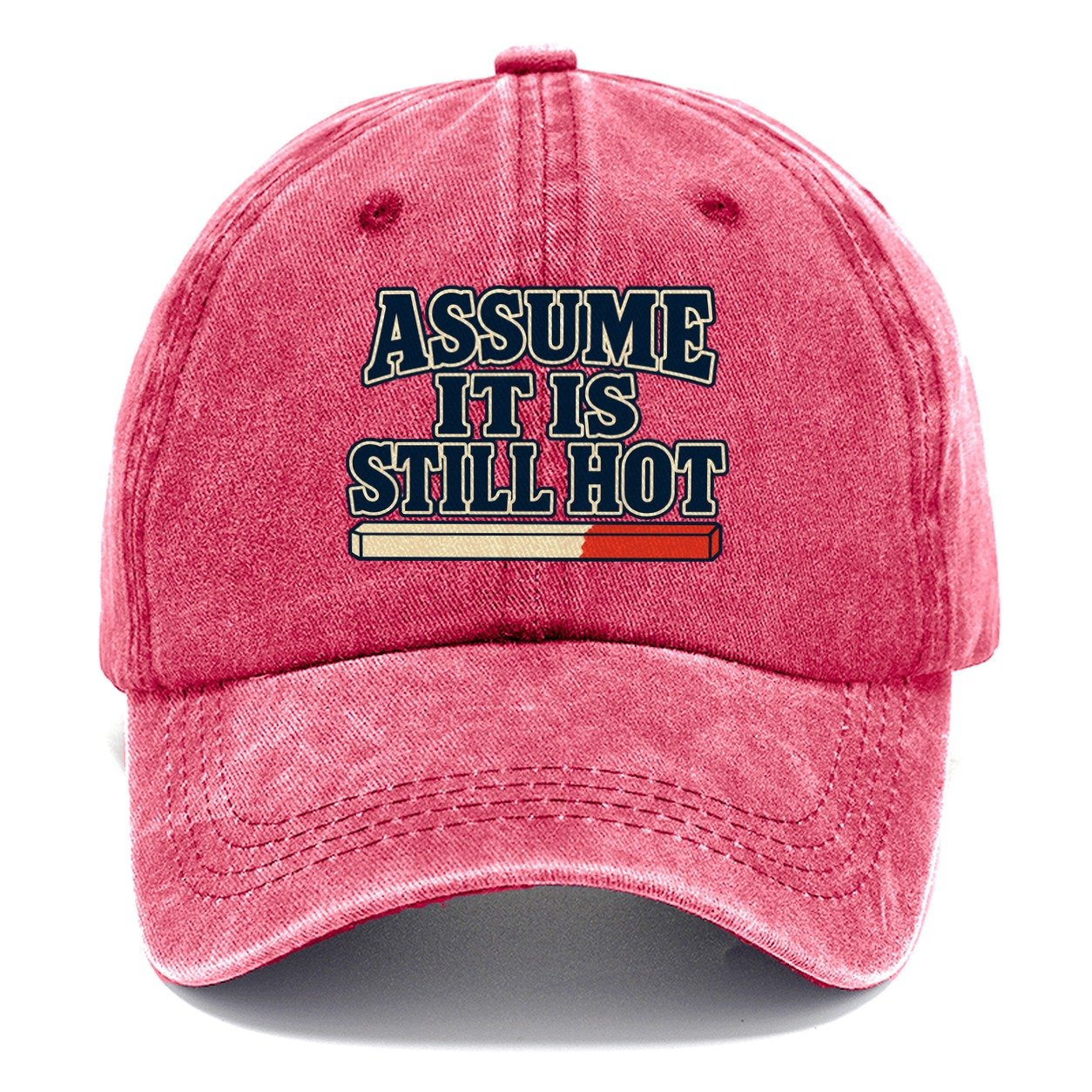 Assume It Is Still Hot Blacksmithing Classic Cap – Pomegranate Blush