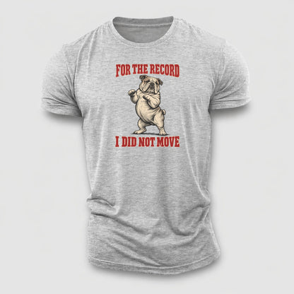 English Bulldog Dog Declarations Cotton T-Shirt – Sport Grey