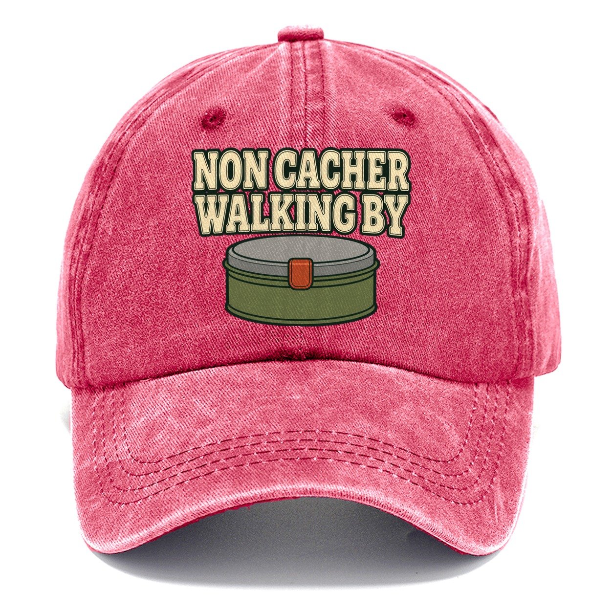 Non Cacher Walking By Geocaching Classic Cap – Pomegranate Blush