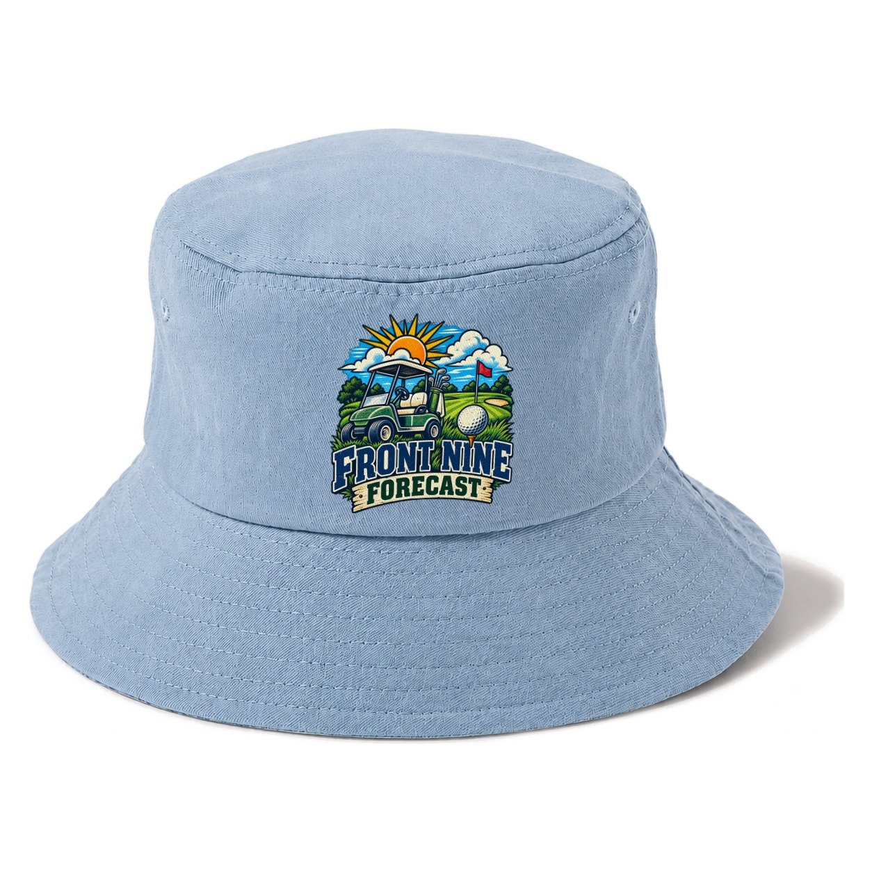 Front Nine Forecast Golf Life Bucket Hat – Summer Sky