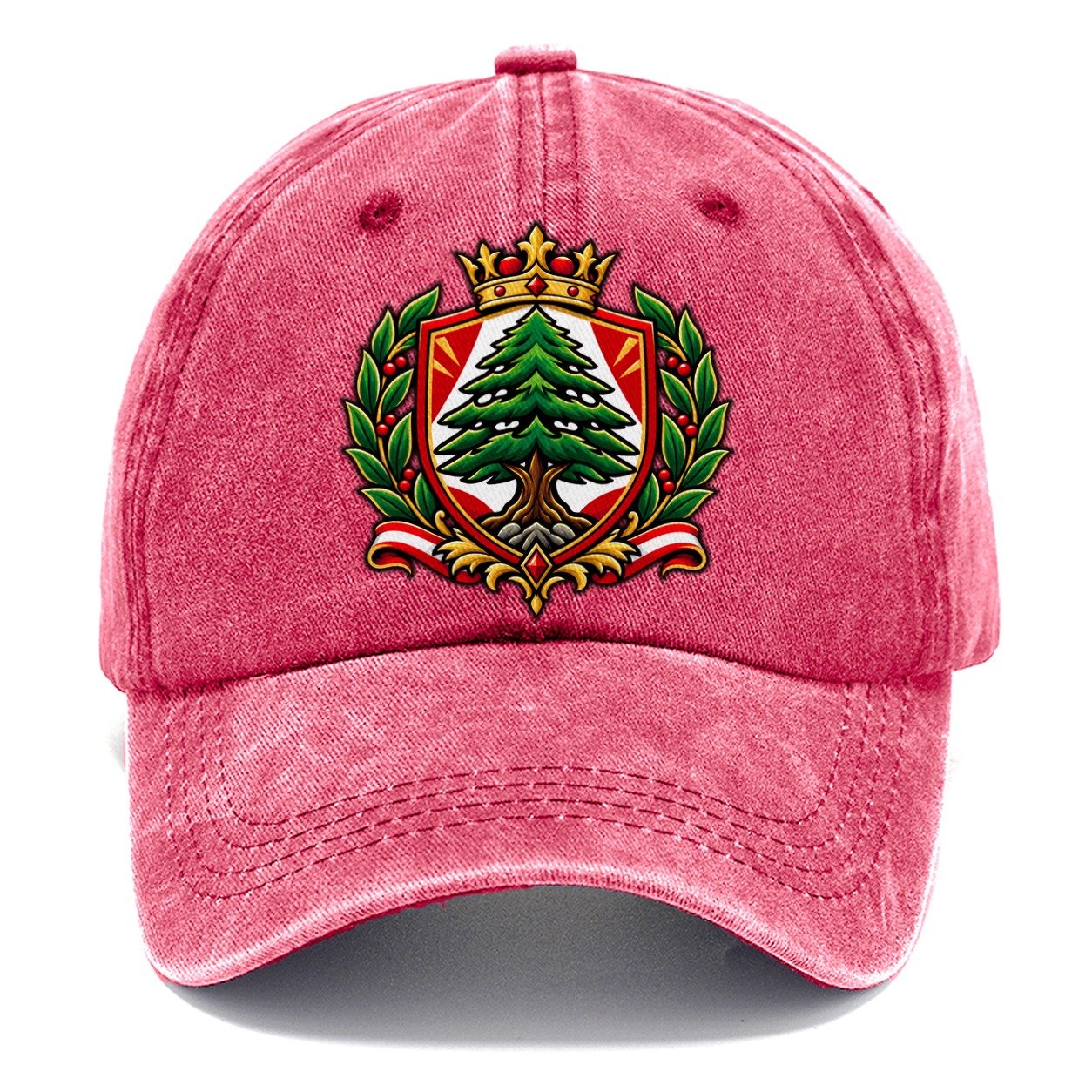 Lebanon Heraldic Crest Country Logos Classic Cap – Pomegranate Blush