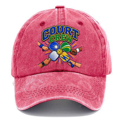 Court Crew Pickleball Life Classic Cap – Pomegranate Blush