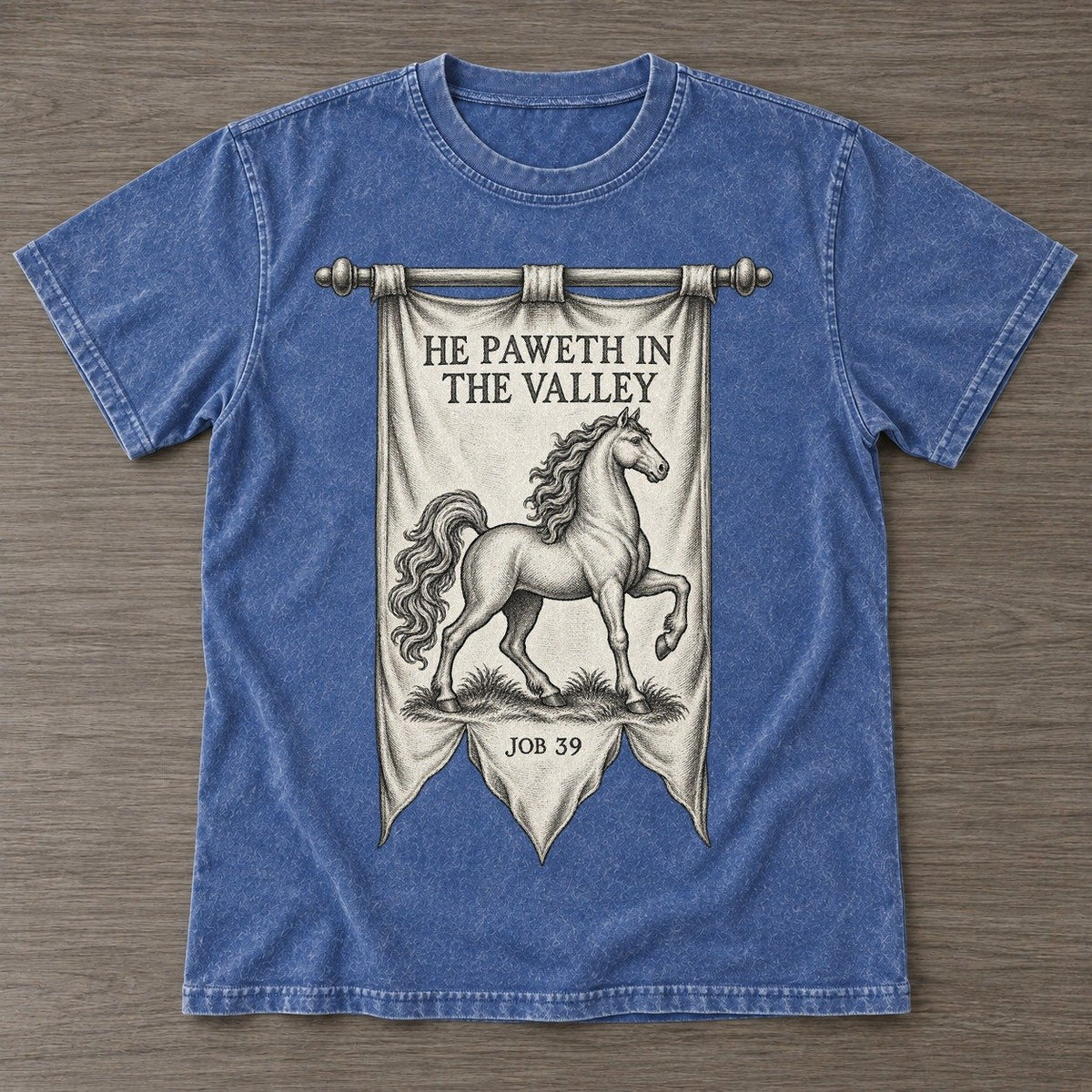 Washed Blue — front view