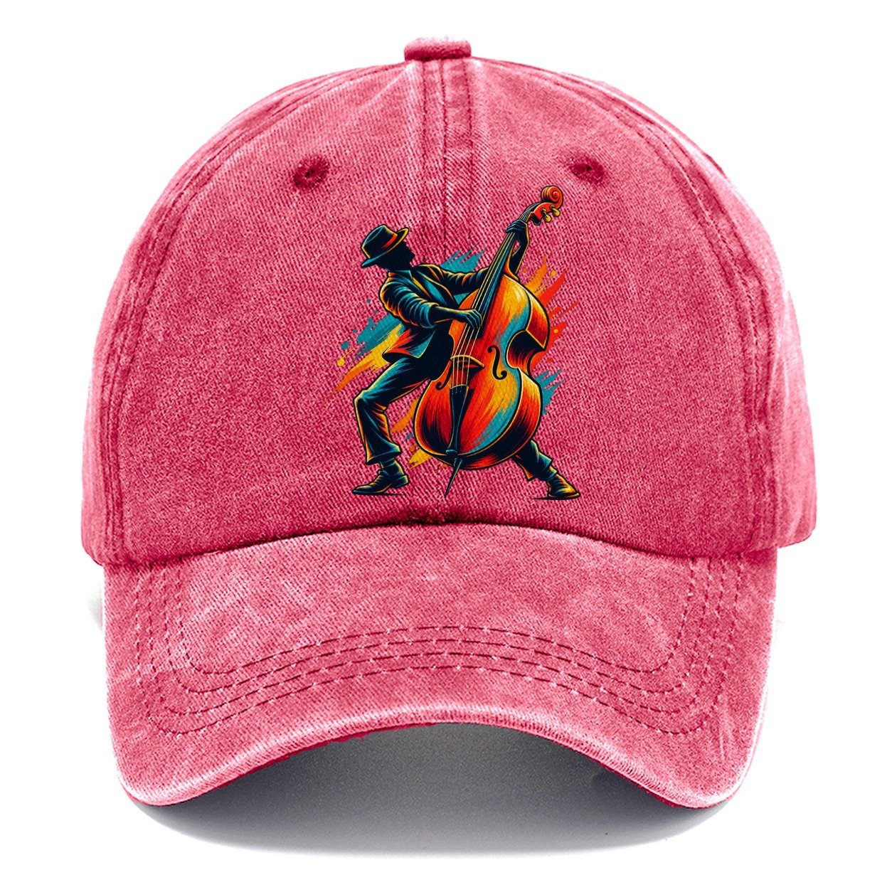 Double Bass Icon Music Instruments Classic Cap – Pomegranate Blush