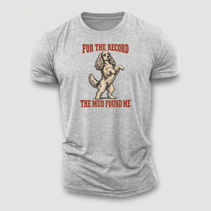 Cocker Spaniel Dog Declarations Cotton T-Shirt – Sport Grey