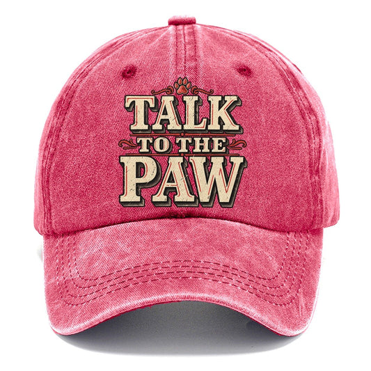 Talk To The Paw American Wit Classic Cap – Pomegranate Blush