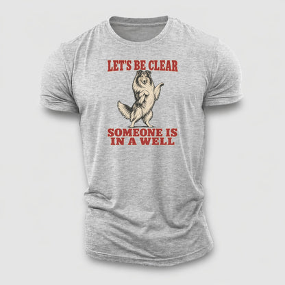 Rough Collie Dog Declarations Cotton T-Shirt – Sport Grey