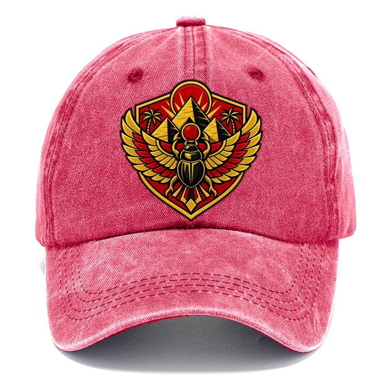 Egypt Minimal Emblem Country Logos Classic Cap – Pomegranate Blush