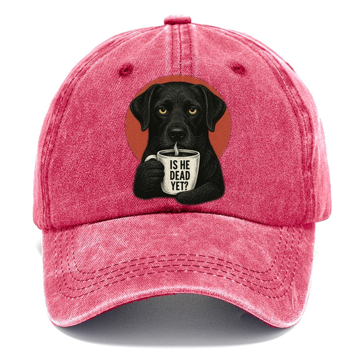 Is He Dead Yet Dog Classic Cap – Pomegranate Blush