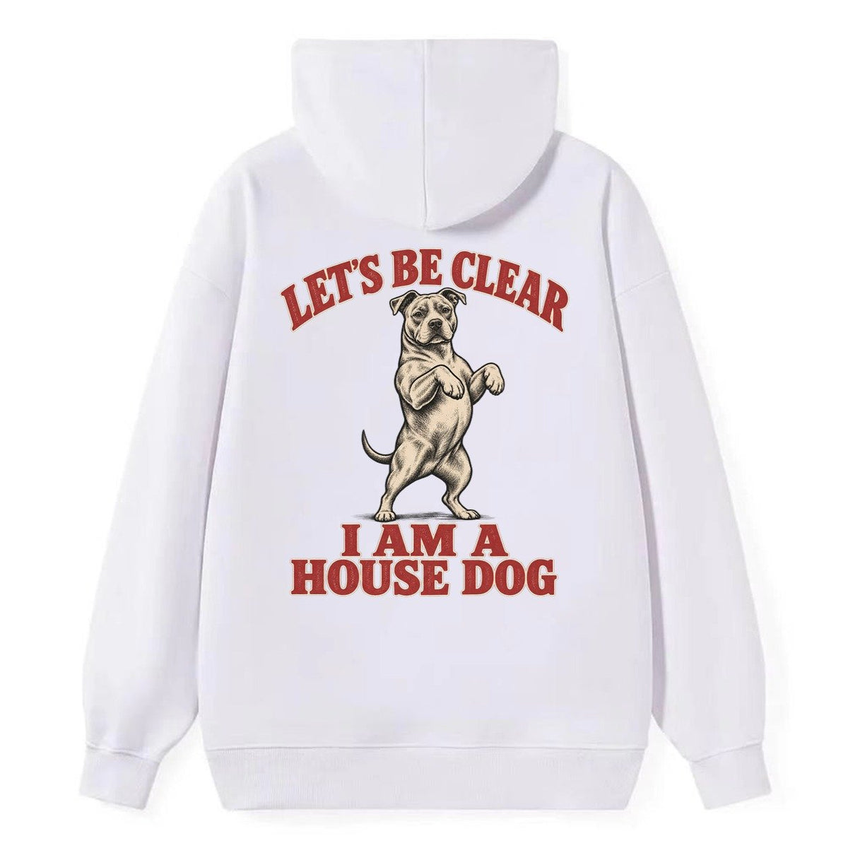 American Pit Bull Terrier Dog Declarations Classic Pullover Hoodie – White