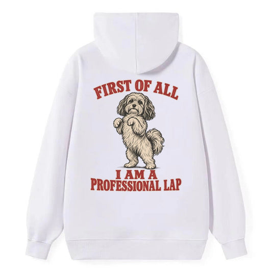 Havanese Dog Declarations Classic Pullover Hoodie – White
