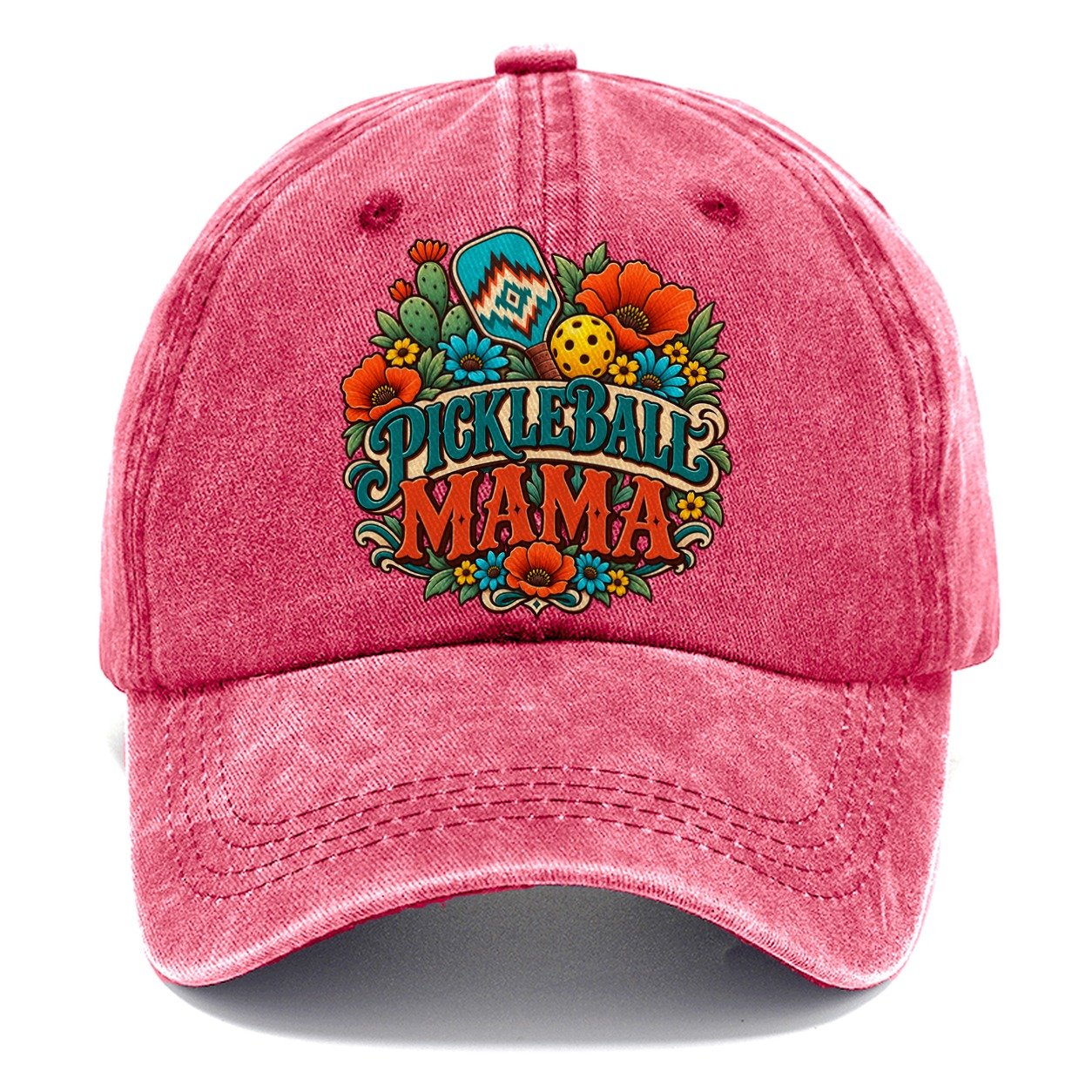 Pickleball Mama Pickleball Life Classic Cap – Pomegranate Blush