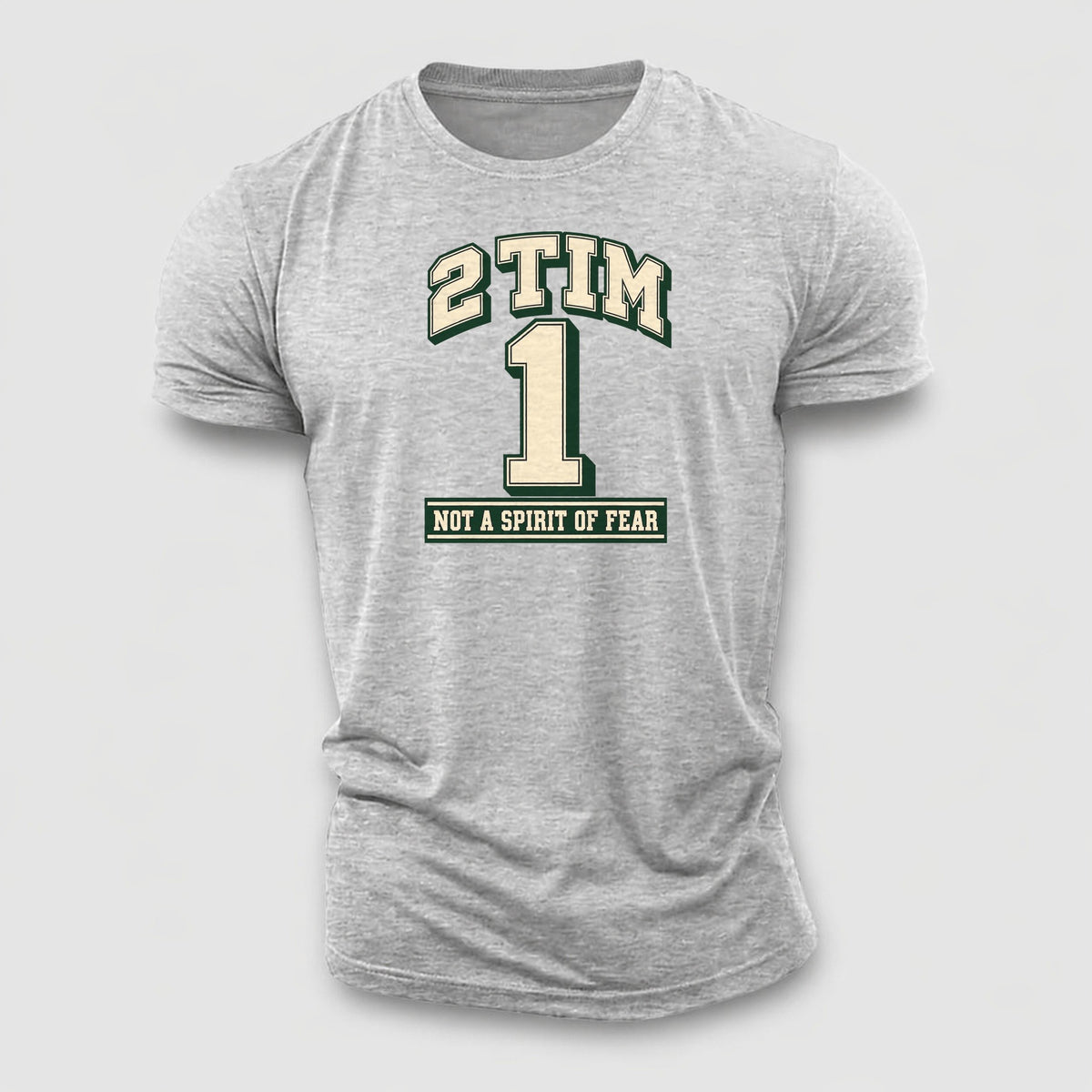 Timothy 1 Varsity Chapel Varsity Cotton T-Shirt – Sport Grey