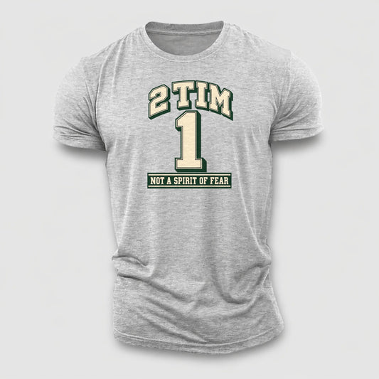 Timothy 1 Varsity Chapel Varsity Cotton T-Shirt – Sport Grey