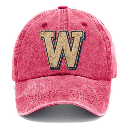 Varsity Chenille W Monogram Classic Cap – Pomegranate Blush