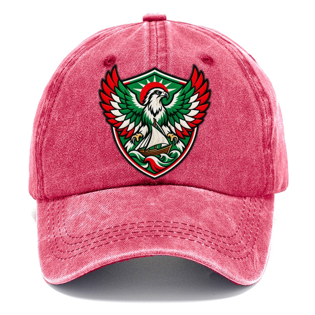 Kuwait Minimal Emblem Country Logos Classic Cap – Pomegranate Blush