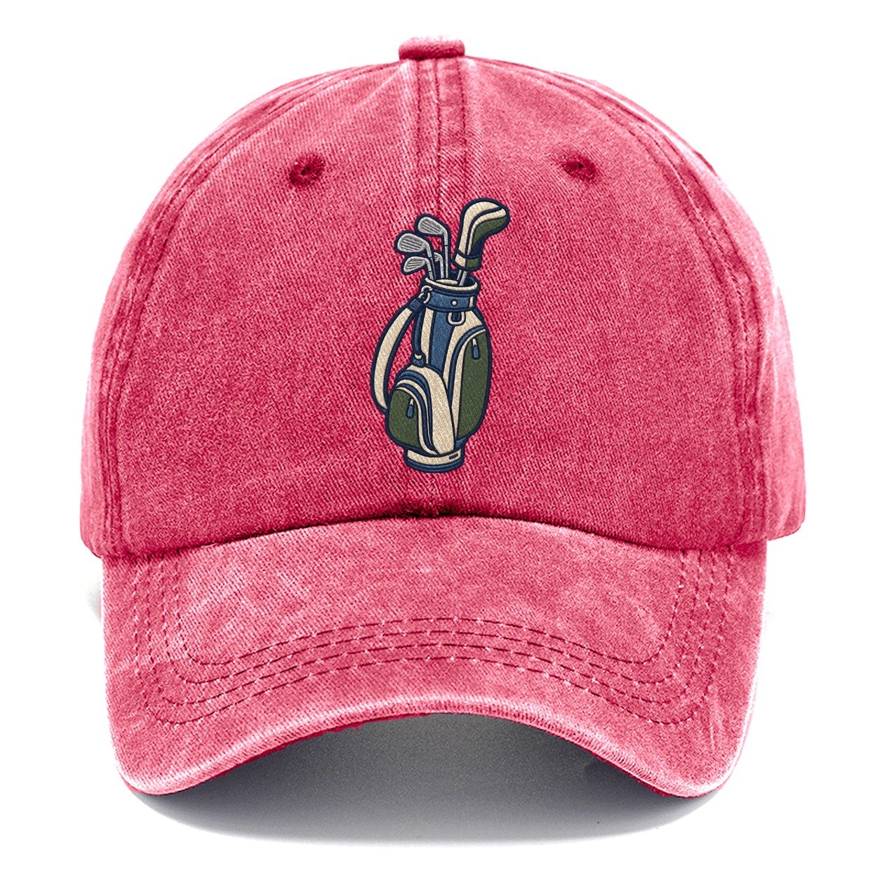 Golf Bag Tiny Solo Marks Classic Cap – Pomegranate Blush