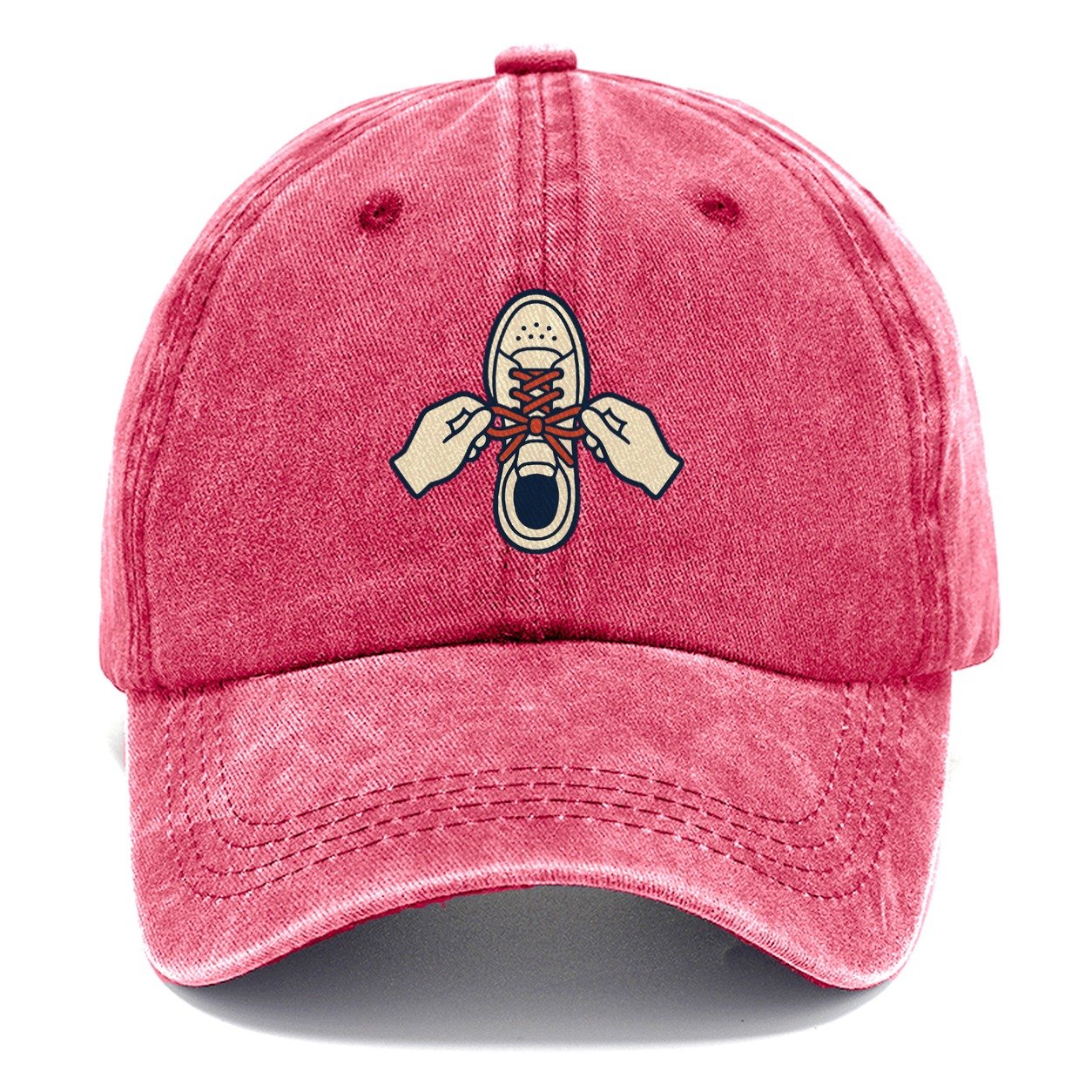 Lace Retie Tennis Match Rituals Classic Cap – Pomegranate Blush