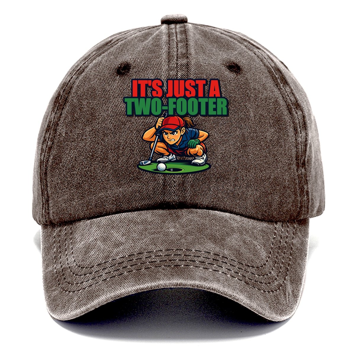 It Is Just A Two Footer Golf Classic Cap – Pomegranate Blush