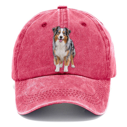 Australian Shepherd Standing Top Breeds Classic Cap – Pomegranate Blush