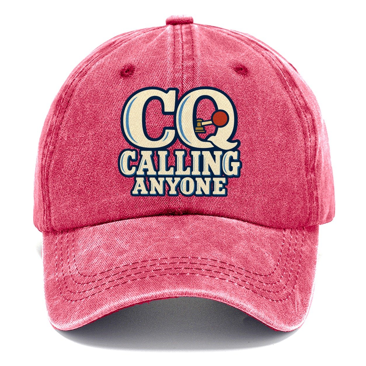 Cq Calling Anyone Amateur Radio Classic Cap – Pomegranate Blush