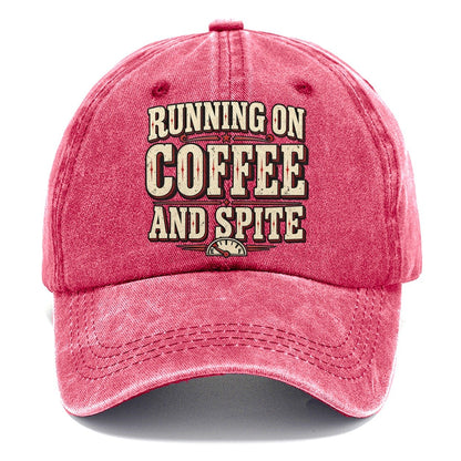 Running On Coffee And Spite American Wit Classic Cap – Pomegranate Blush
