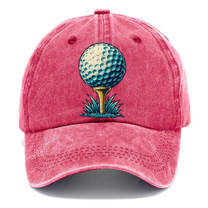 Tee And Ball Mark Golf Life Classic Cap – Pomegranate Blush