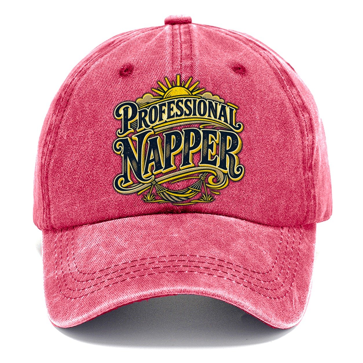 Professional Napper Retired Living Classic Cap – Pomegranate Blush