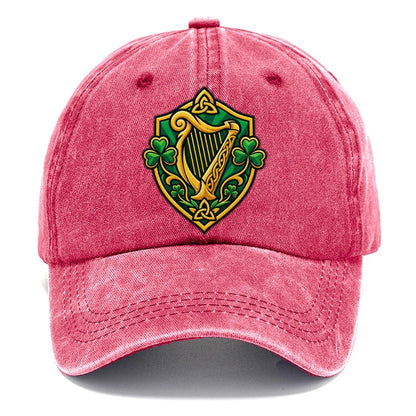 Ireland Minimal Emblem Country Logos Classic Cap – Pomegranate Blush