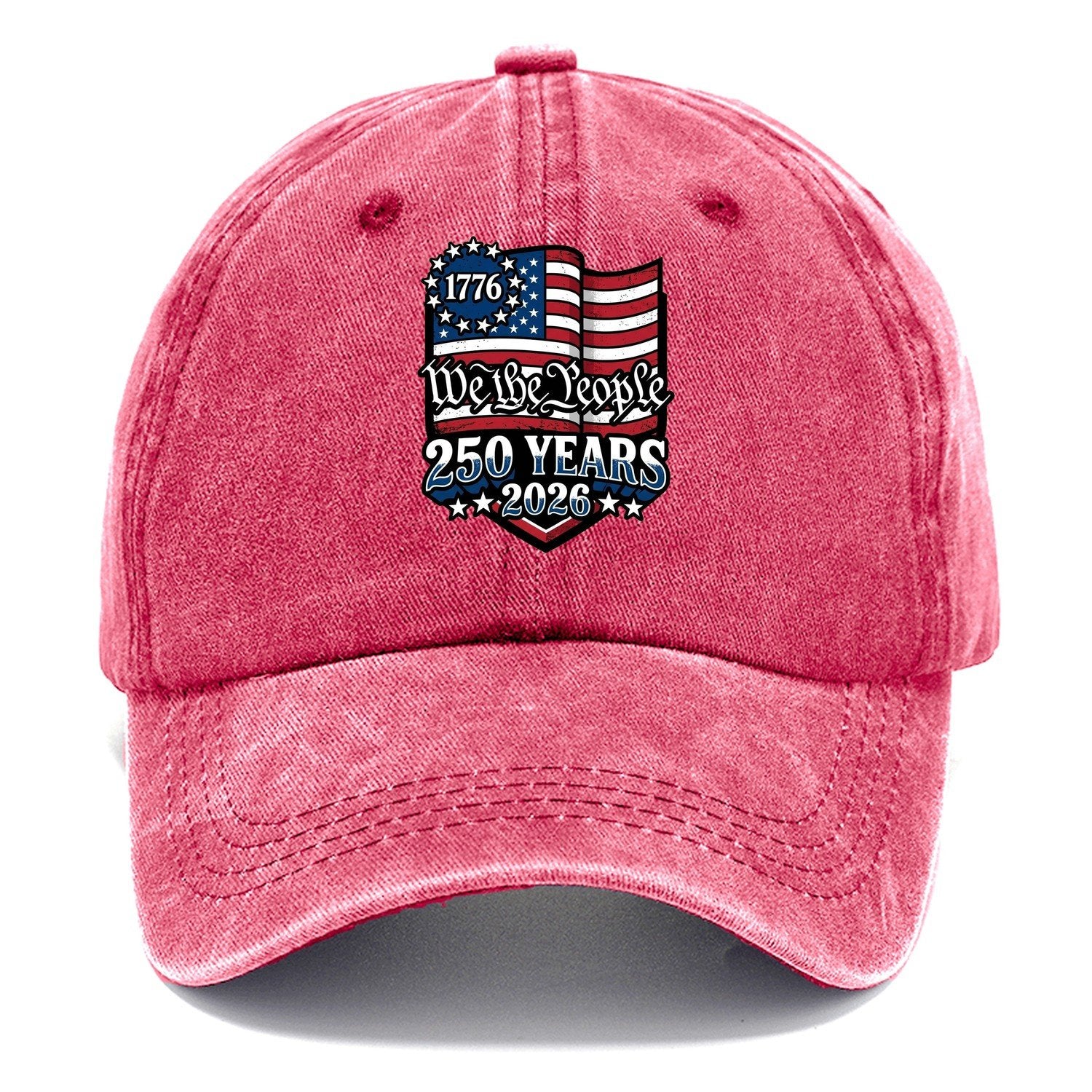We The People Flag Classic Cap – Pomegranate Blush
