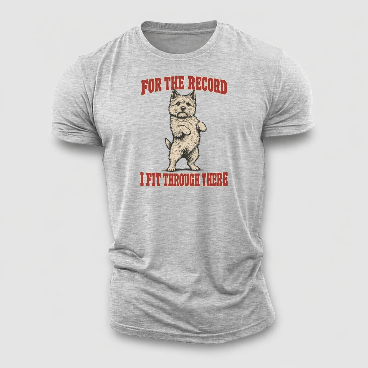 Norwich Terrier Dog Declarations Cotton T-Shirt – Sport Grey