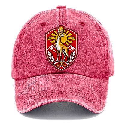 Peru Minimal Emblem Country Logos Classic Cap – Pomegranate Blush