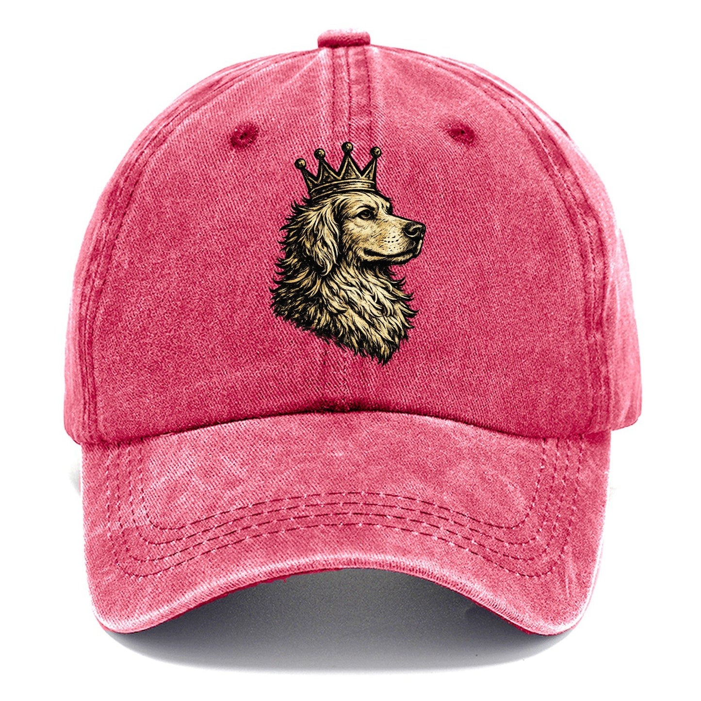 Golden Retriever Crown Portrait Classic Cap – Pomegranate Blush