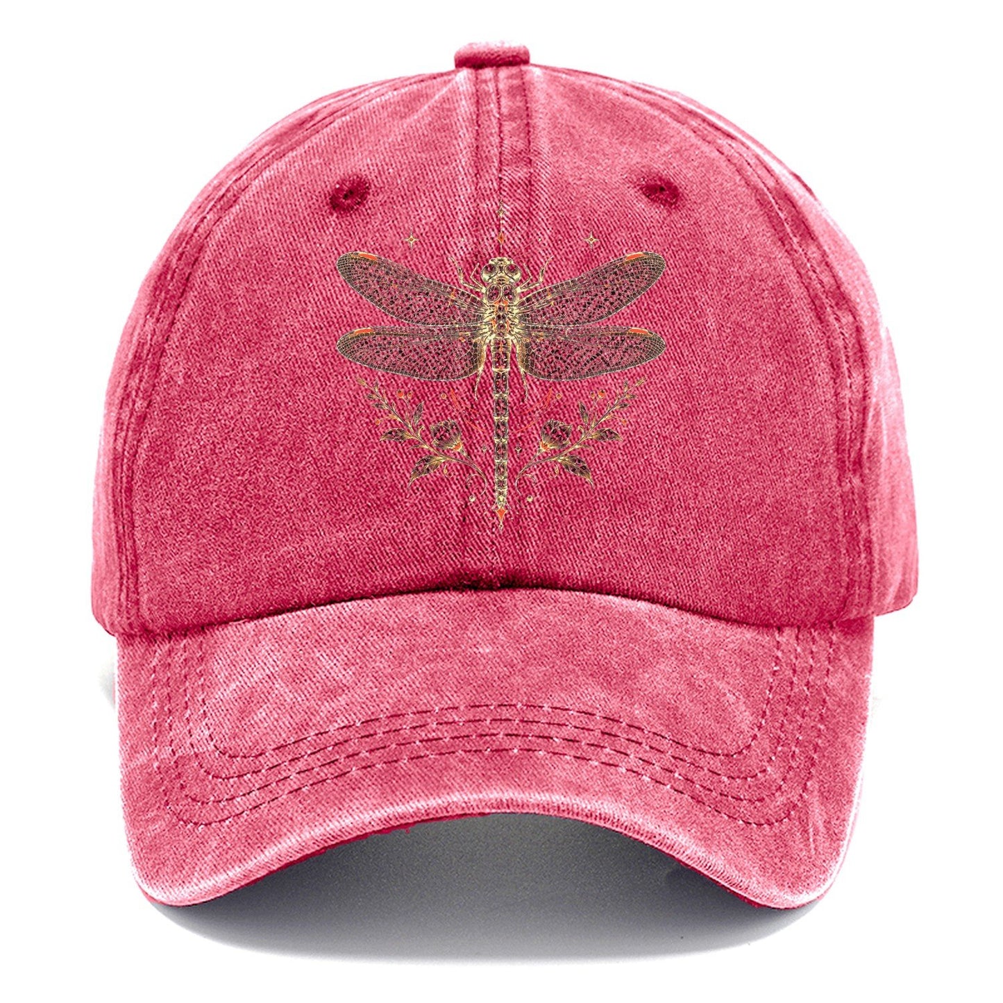 White Dragonfly Classic Cap – Pomegranate Blush