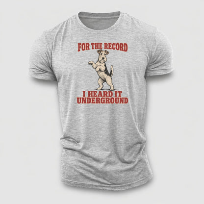 Wire Fox Terrier Dog Declarations Cotton T-Shirt – Sport Grey