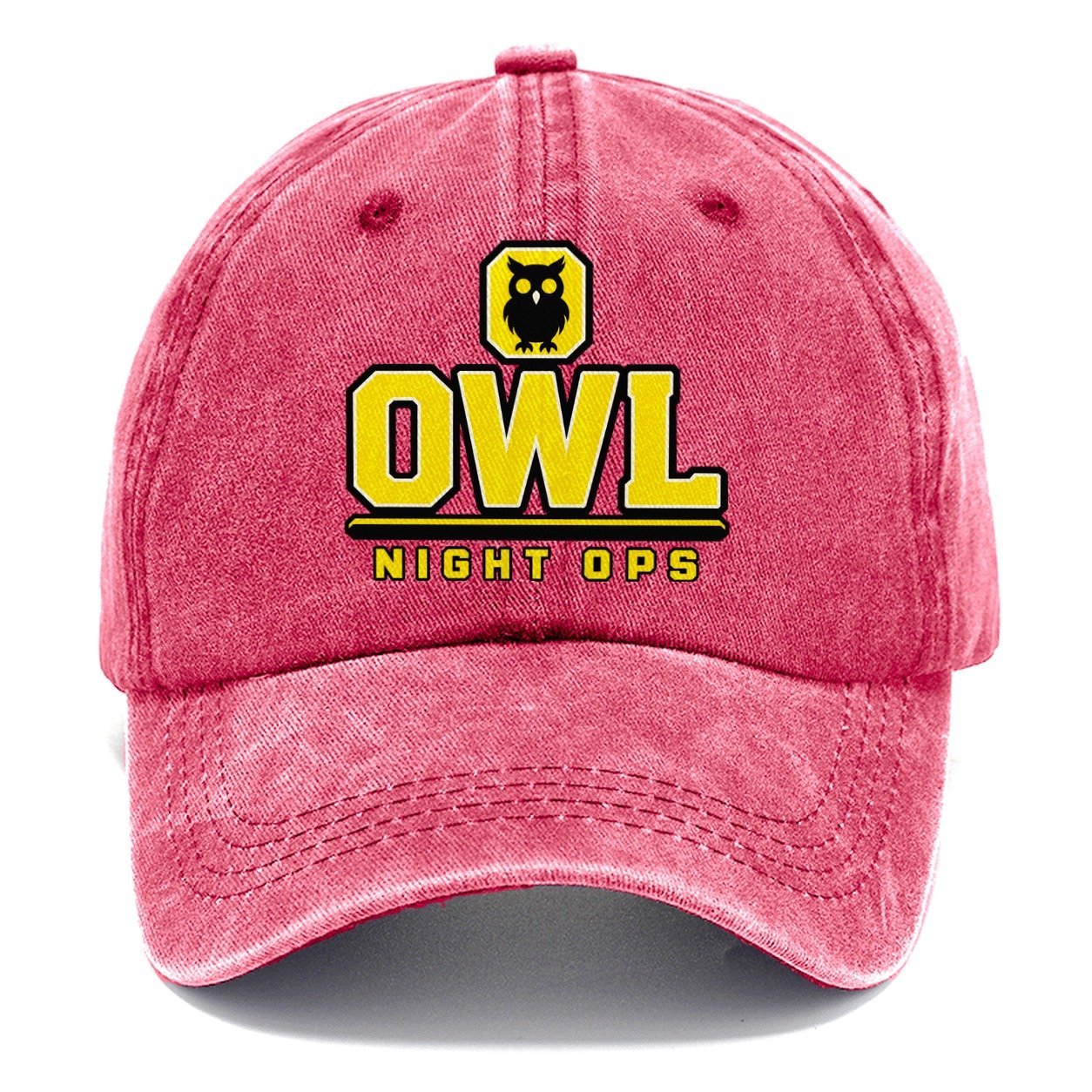 Owl Night Ops Heavy Duty Classic Cap – Pomegranate Blush