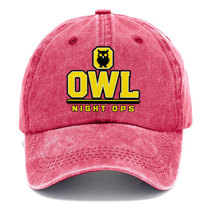 Owl Night Ops Heavy Duty Classic Cap – Pomegranate Blush